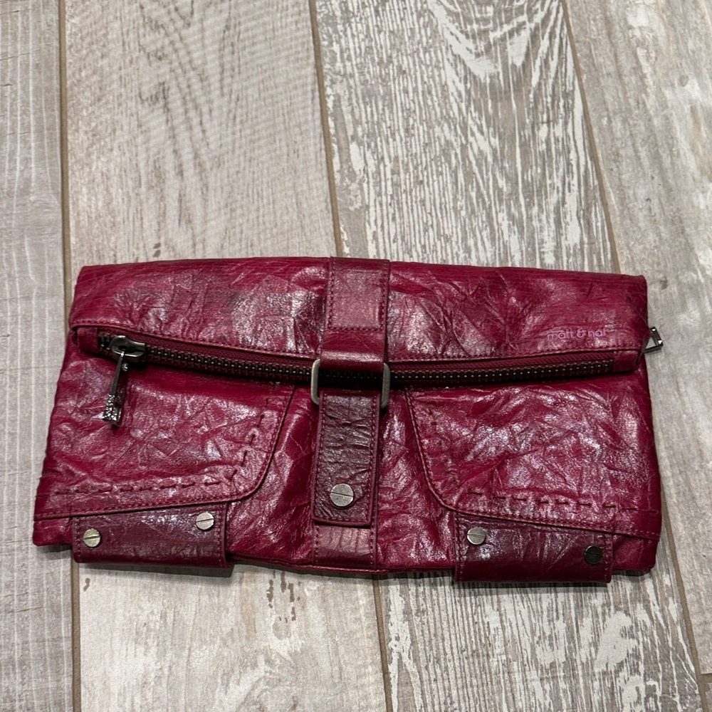 Matt & Nat Deep Pink Clutch